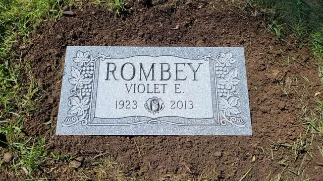 Granite Grave Marker hand-carved by Couple Marker Shop in NJ — image 4